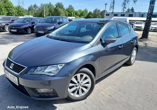 Seat Leon cena 54900 przebieg: 123000, rok produkcji 2019 z Pieniężno małe 596